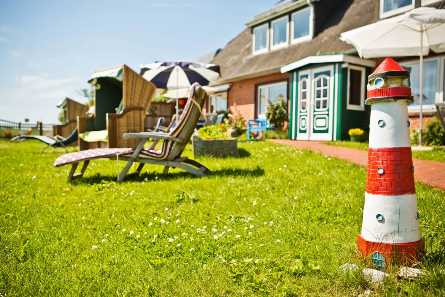 Garten beim Haus Helgoland